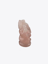 Load image into Gallery viewer, Rose Quartz Stone Ganesha Ornament
