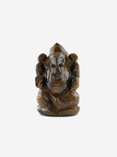 Load image into Gallery viewer, Tigers Eye Stone Ganesha Ornament