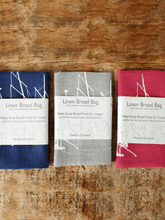 Load image into Gallery viewer, Hand Printed Linen Bread Bag - Coastal Collection