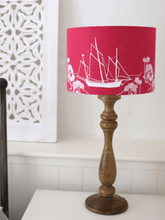 Load image into Gallery viewer, Hand Printed Linen Lampshade - Coastal Collection