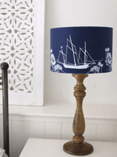 Load image into Gallery viewer, Hand Printed Linen Lampshade - Coastal Collection