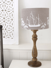 Load image into Gallery viewer, Hand Printed Linen Lampshade - Coastal Collection