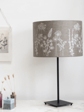 Load image into Gallery viewer, Hand Printed Linen Lampshade - Garden Collection
