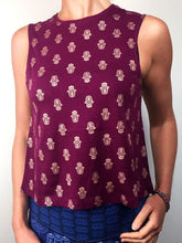 Load image into Gallery viewer, Tiny Hamsa Flow Yoga Tank Top - Organic Cotton Bamboo