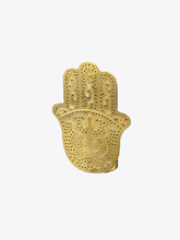Load image into Gallery viewer, Set of 2 Hamsa Tea Light Holders - Gold