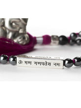 Load image into Gallery viewer, Lambodar Mala with Ganesha Mantra Bar
