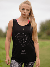 Load image into Gallery viewer, Let The Energy Unfold Women's Vest - Black