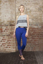 Load image into Gallery viewer, Log Off Yog On Crop Top Grey