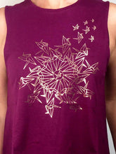 Load image into Gallery viewer, Mandala Bird Flow Yoga Tank Top - Organic Cotton Bamboo