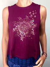 Load image into Gallery viewer, Mandala Bird Flow Yoga Tank Top - Organic Cotton Bamboo