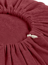 Load image into Gallery viewer, Meditation Cushion "Lotus" SMALL (ht: 10 cm) - Bordeaux