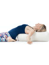 Load image into Gallery viewer, Yoga Bolster Cylindrical RESTORATIVE - Aubergine