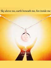 Load image into Gallery viewer, Sky, Earth, Fire Pendant - Rose Gold