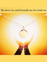 Load image into Gallery viewer, Sky, Earth, Fire Pendant - Yellow Gold