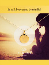 Load image into Gallery viewer, Still, Present, Mindful Pendant - Yellow Gold