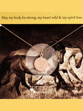 Load image into Gallery viewer, Strong, Wild, Free Pendant - Rose Gold