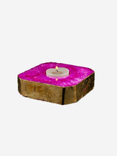 Load image into Gallery viewer, Pink Agate Tea Light Holder