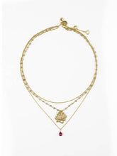 Load image into Gallery viewer, Pink Jade and Labradorite Necklace