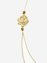 Load image into Gallery viewer, Side Lotus Necklace