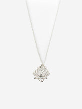 Load image into Gallery viewer, Silver Lotus Necklace