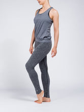 Load image into Gallery viewer, Slimfit Yoga Legging - Black Melee