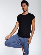Load image into Gallery viewer, Deep Well Bamboo Fitted Yoga T-Shirt