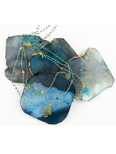 Load image into Gallery viewer, Turquoise Hamsa Layered Necklace