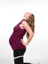 Load image into Gallery viewer, Good Karma Organic Yoga Tank - Deep Cherry