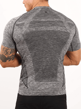 Load image into Gallery viewer, Gradient Grey Marl Yoga Tee