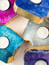 Load image into Gallery viewer, Blue Agate Tea Light Holder