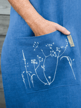 Load image into Gallery viewer, Hand Printed Linen Apron - Hedgerow Collection