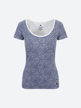 Load image into Gallery viewer, Chakra Energy Yoga Tee Blue