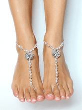 Load image into Gallery viewer, Rosey Barefoot Sandals Foot Jewellery