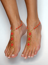 Load image into Gallery viewer, Amaryllis Barefoot Sandals Foot Jewellery