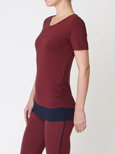 Load image into Gallery viewer, Bend It Tee - Claret