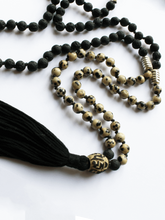 Load image into Gallery viewer, Lava &amp; Dalmatian Jasper Mala