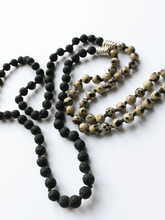Load image into Gallery viewer, Lava &amp; Dalmatian Jasper Mala