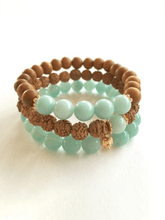 Load image into Gallery viewer, Amazonite Mala Bracelet