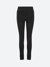 Load image into Gallery viewer, Ruched Bottom Leggings Black