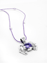 Load image into Gallery viewer, Third Eye Chakra with Amethyst Pendant - Silver