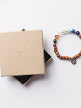 Load image into Gallery viewer, Chakra Balancing Gemstone Mala Bracelet