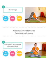 Load image into Gallery viewer, Bhava Yoga with Swami Atma Gyanam: two yoga classes to ground the body and the mind