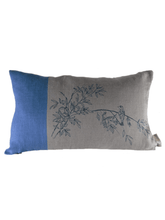 Load image into Gallery viewer, Hand Printed Linen Cushion - Birdsong Collection