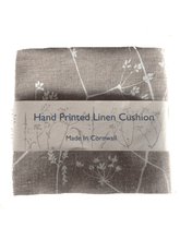 Load image into Gallery viewer, Hand Printed Linen Cushion Cover - Hedgerow Collection