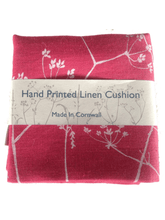 Load image into Gallery viewer, Hand Printed Linen Cushion Cover - Hedgerow Collection