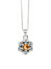Load image into Gallery viewer, Sacral Chakra with Madeira Citrine Pendant - Silver