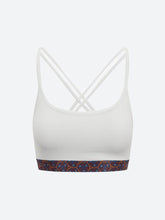 Load image into Gallery viewer, Warm Chakra Yoga Bra White