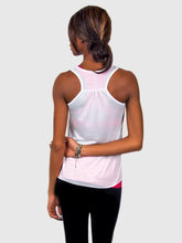 Load image into Gallery viewer, Down Dog Billionaire Flowy Racerback Yoga Tank - Silver Glitter Ball
