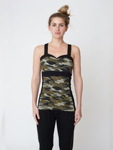Load image into Gallery viewer, Divine Cami - Camouflage and Black