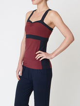 Load image into Gallery viewer, Divine Cami - Navy and Claret